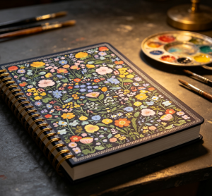 Cute women's ruled spiral journal