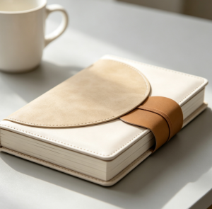 Women's brown hardcover journal