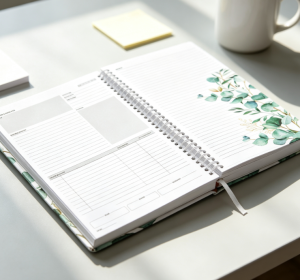 Professional business meeting notebook